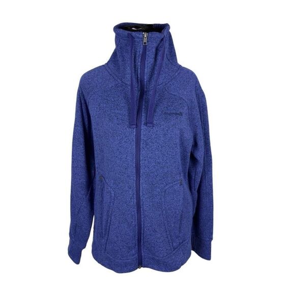 Avalanche Purple Fleece Lined Knit Full Zip Jacket - Women’s L - Picture 1 of 8